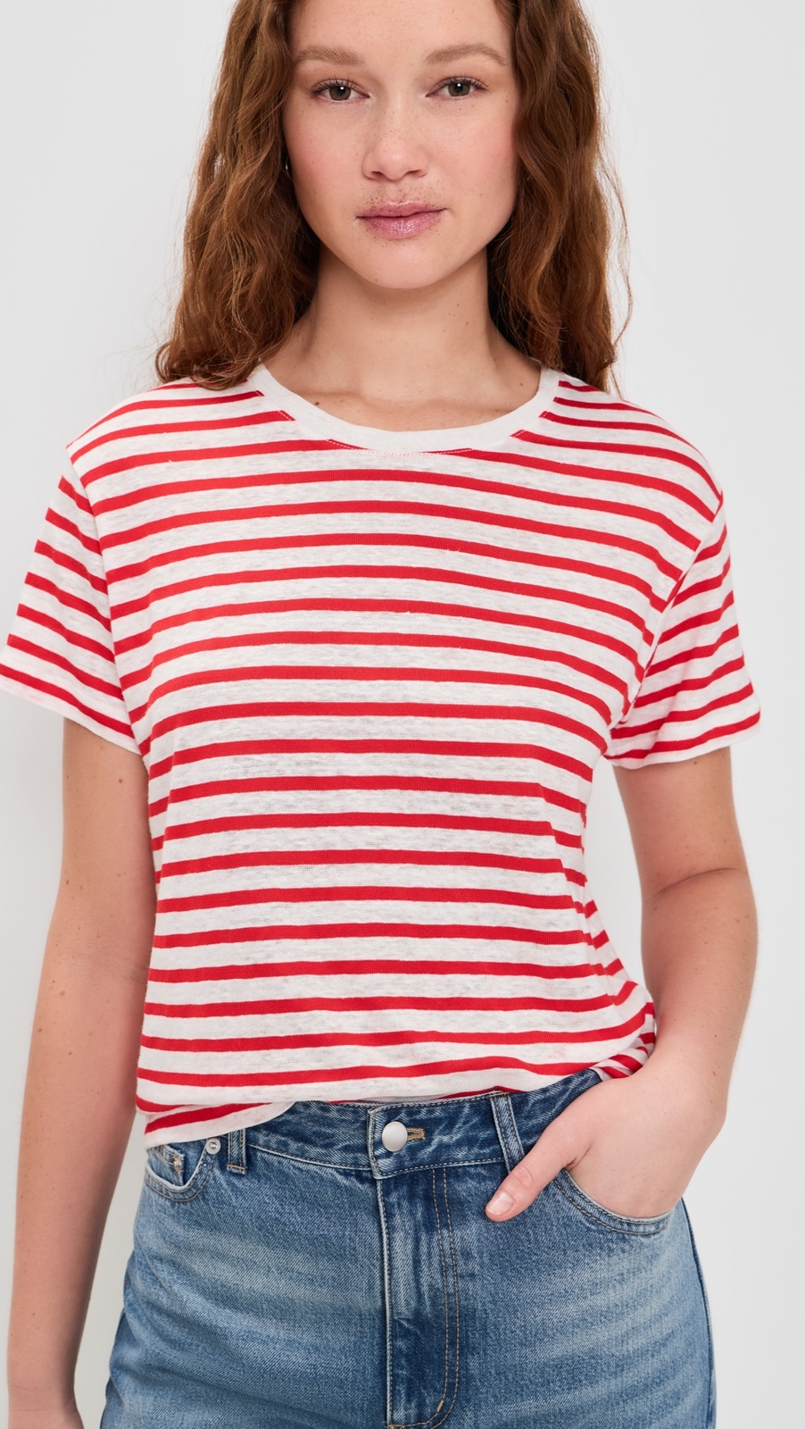 Alex Mill Garcon Striped Tee In Linen Cotton