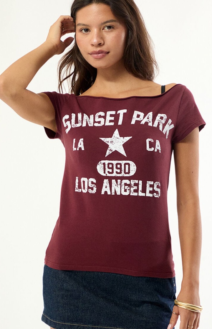 Sunset Park Off-The-Shoulder T-Shirt