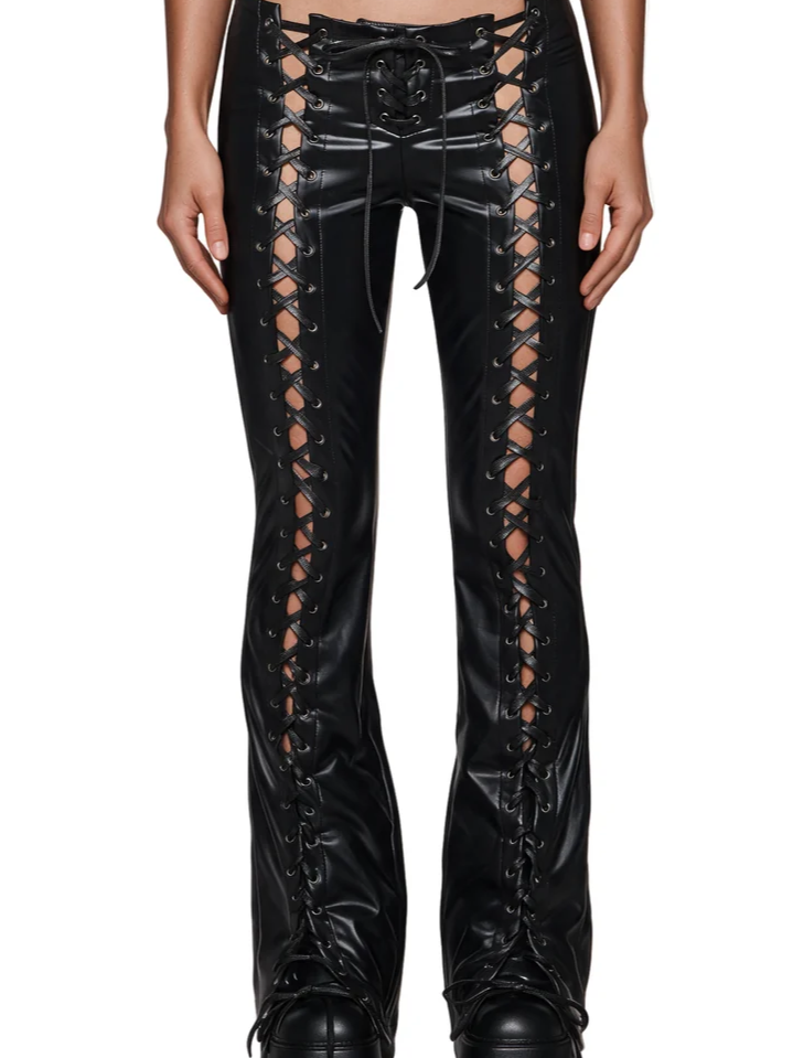 Overprotected Lace Up Bootcut Pants