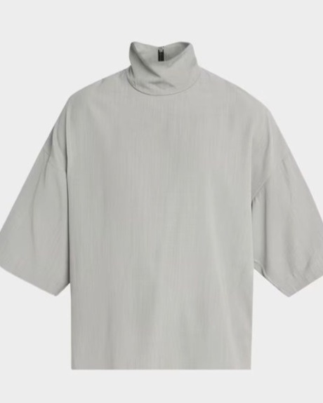 Men's High-Neck Short-Sleeve Shirt