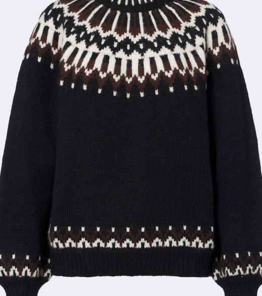 Field alpaca and wool-blend sweater