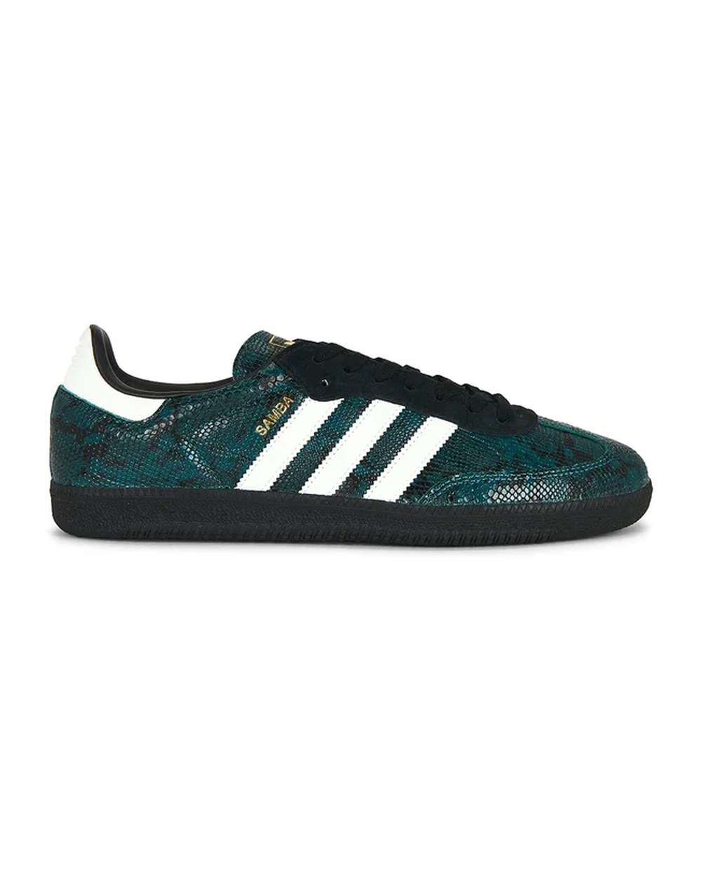 Samba OG Sneakers in Rich Green, Off White, & Core Black