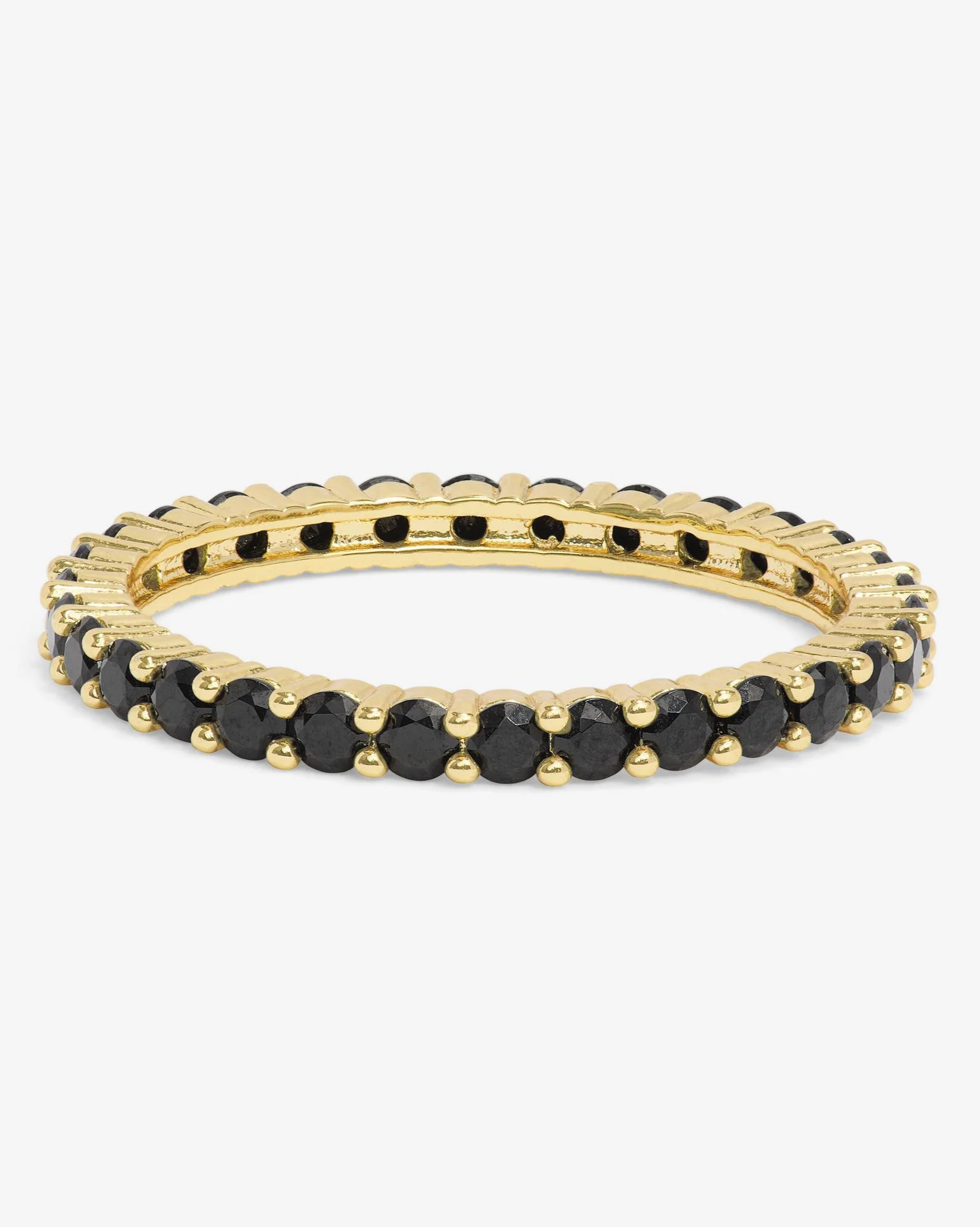 Heiress Ring 2mm - Gold|Black Diamondettes