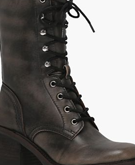 Women's Fynn Block Heel Lace Up Combat Booties