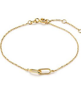 Gold Bracelet - Gold Twisted Link Bracelet