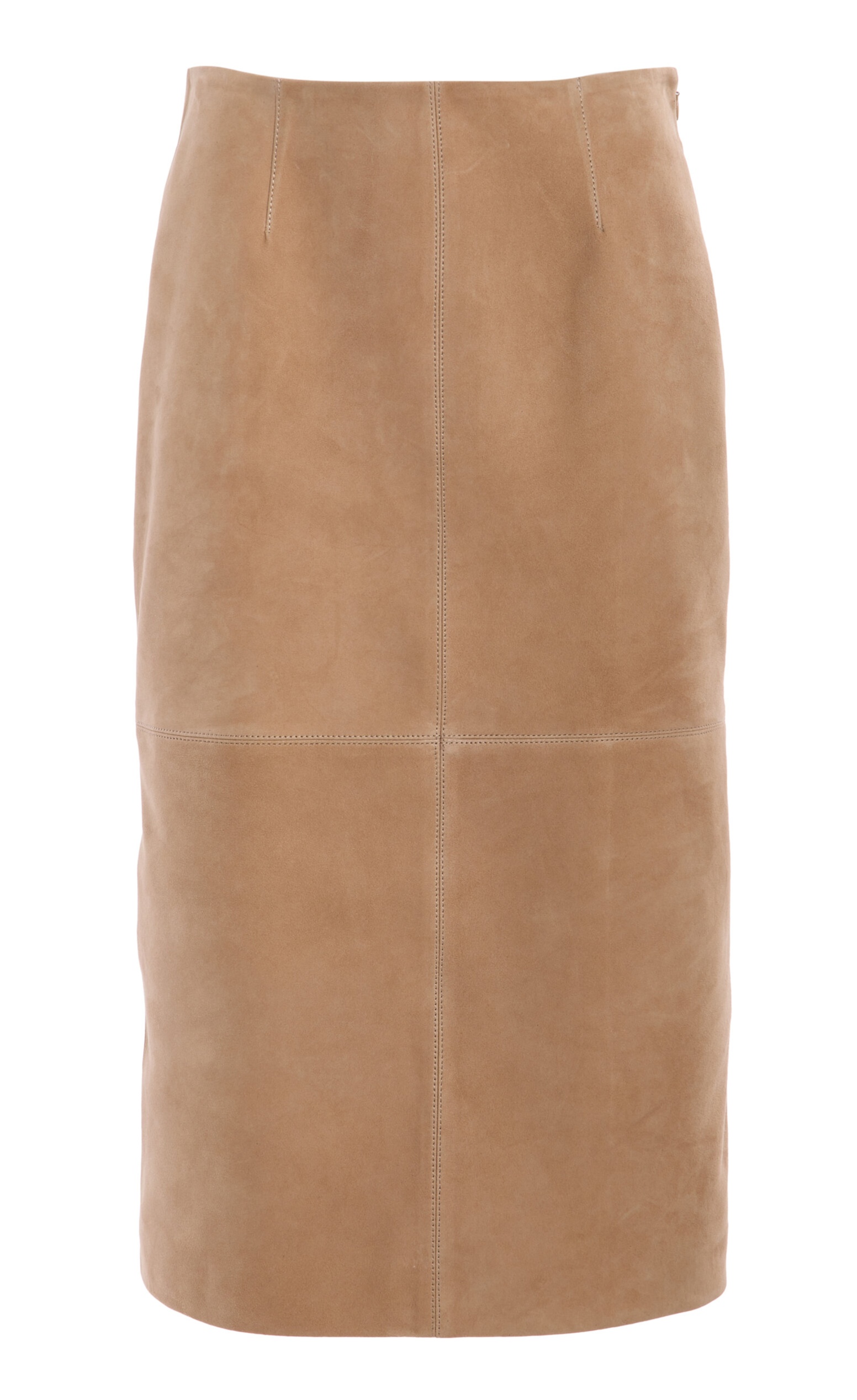 SIMKHAI Harrison Suede Midi Skirt