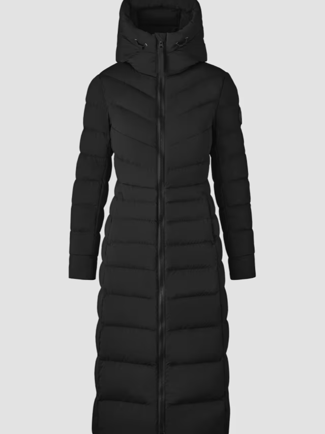 Clair Quilted Nylon Long Coat