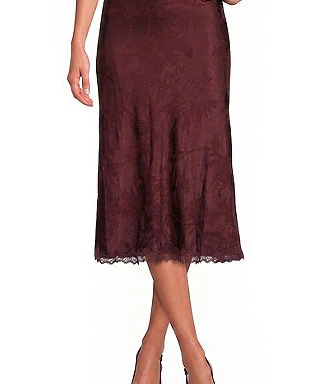 Windey Floral Satin Coordinating Midi Skirt
