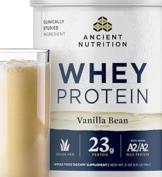 Grass Fed Whey Protein, Collagen Peptides, Vanilla, 20 Servings