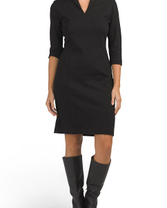 Made In Usa The Collared Essential Mini Dress