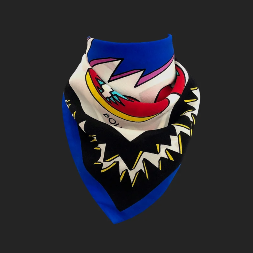 Moschino Boutique Silk Scarf - c.1990