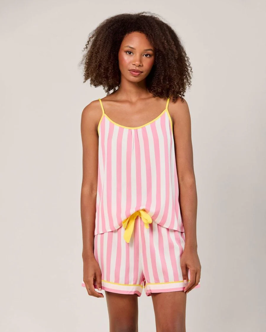 Retro Stripe Cami Shorts Set