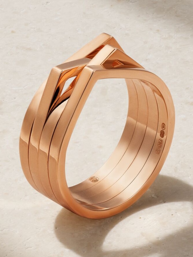 Antifer 18-karat rose gold ring