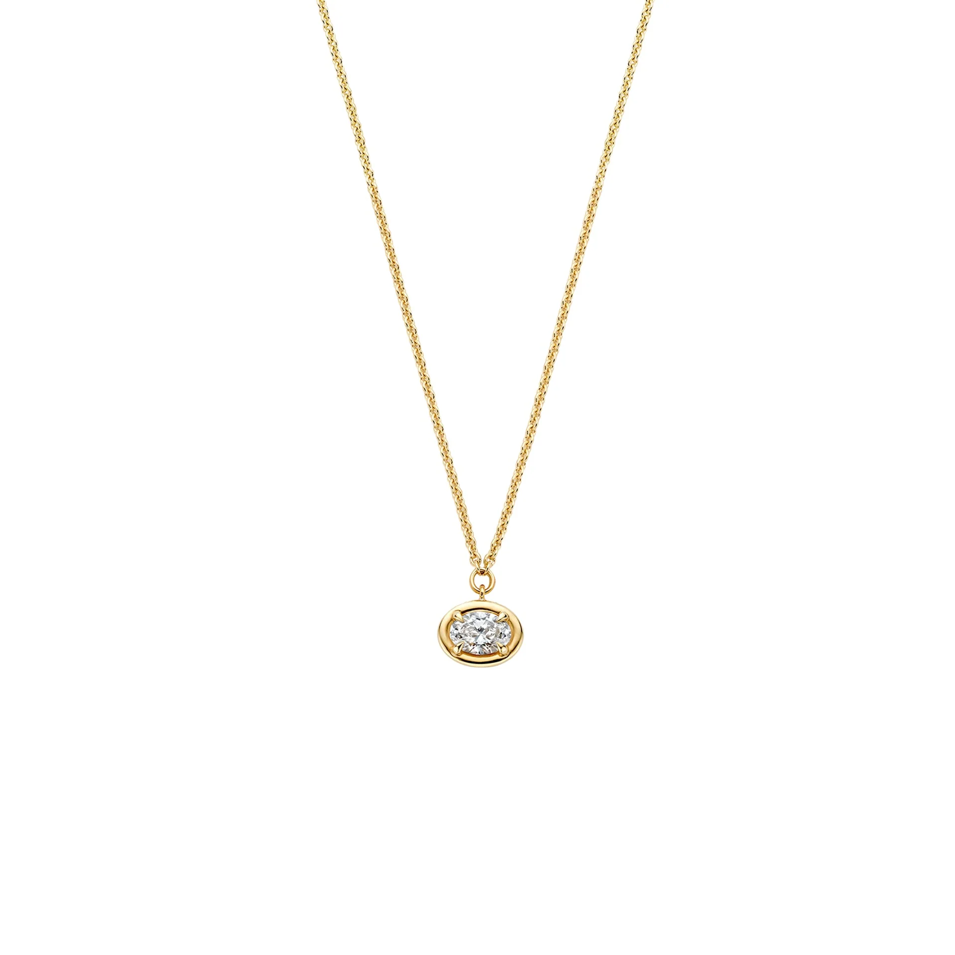 Aura 0.40ct Oval Necklace