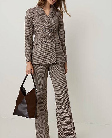 The Jayne Trouser Pant in Houndstooth