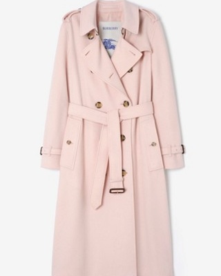 BURBERRY LONG CASHMERE KENSINGTON TRENCH COAT