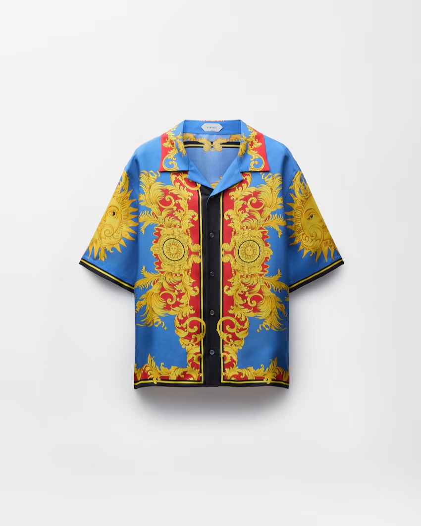 Printed Silk Twill Shirt