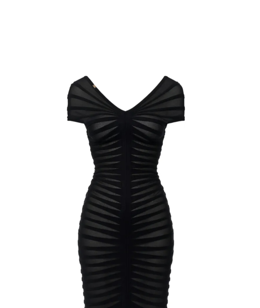 slim-fit midi dress