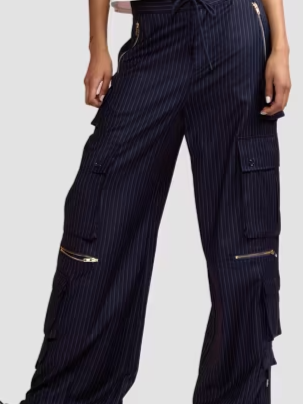 Pinstriped Cargo Pants