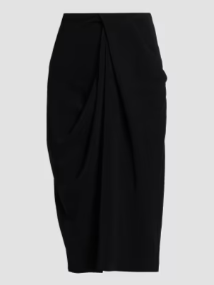 Draped Midi-Skirt