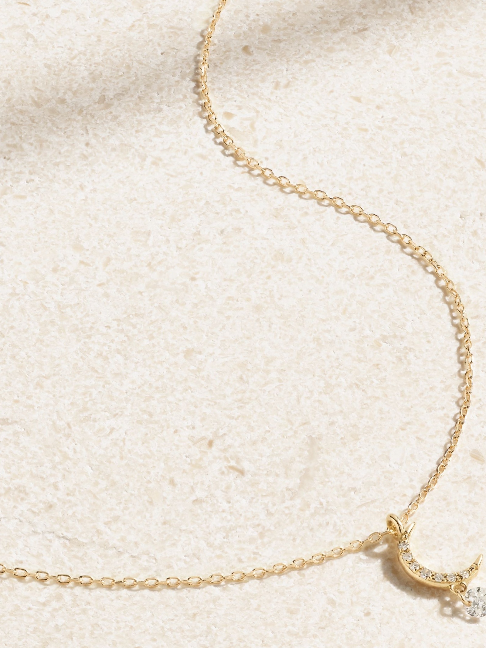 Séléné 18-karat gold diamond necklace