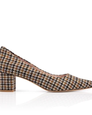 Josie Brown Tweed Low Block Heel