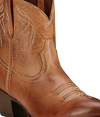 Ariat Women's Darlin Short Leather Block Heel Western Booties