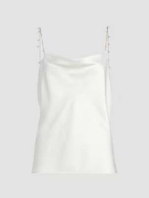 Busy Cowlneck Silk-Blend Blouse
