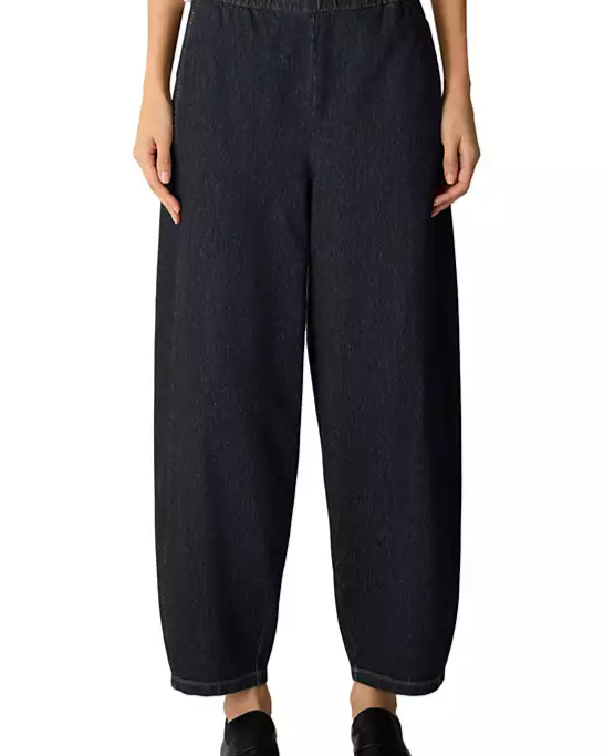 Ankle Lantern Cotton Blend Pants
