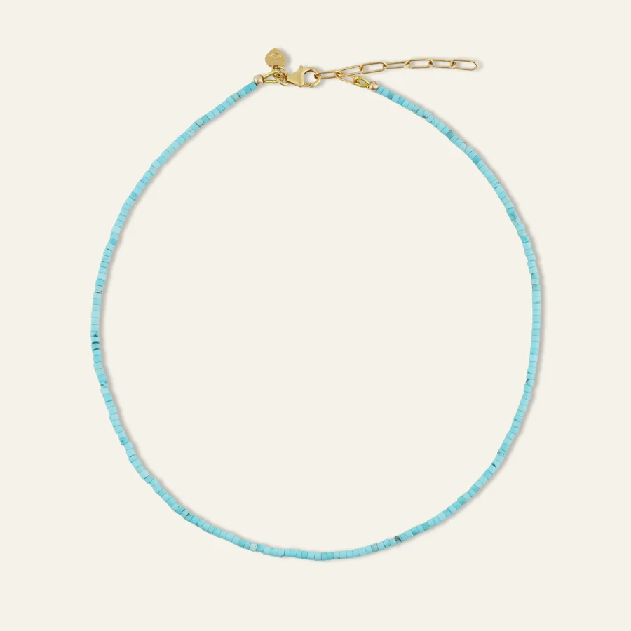 Teeny Turquoise Gemstone Necklace