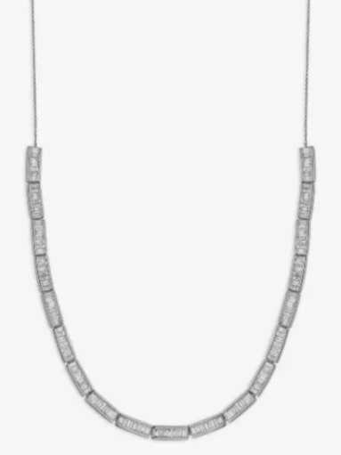 14K white gold Sadie diamond necklace