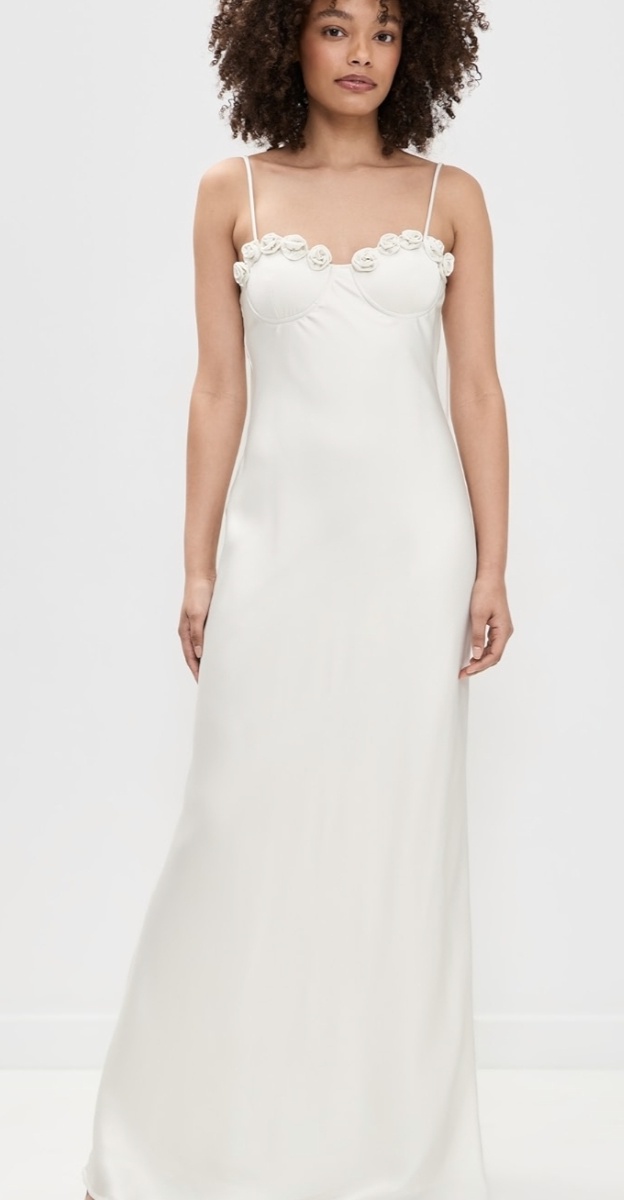 Lavena Floral Detail Maxi Dress