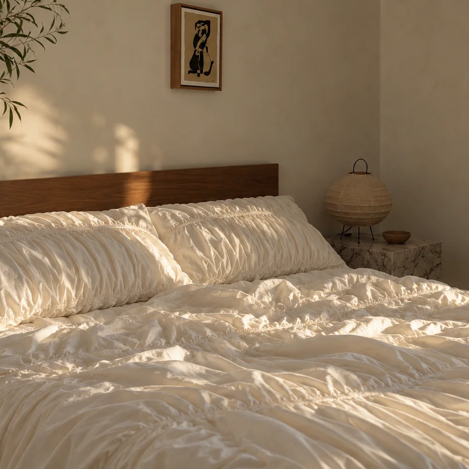 Ruched Cloud White Set