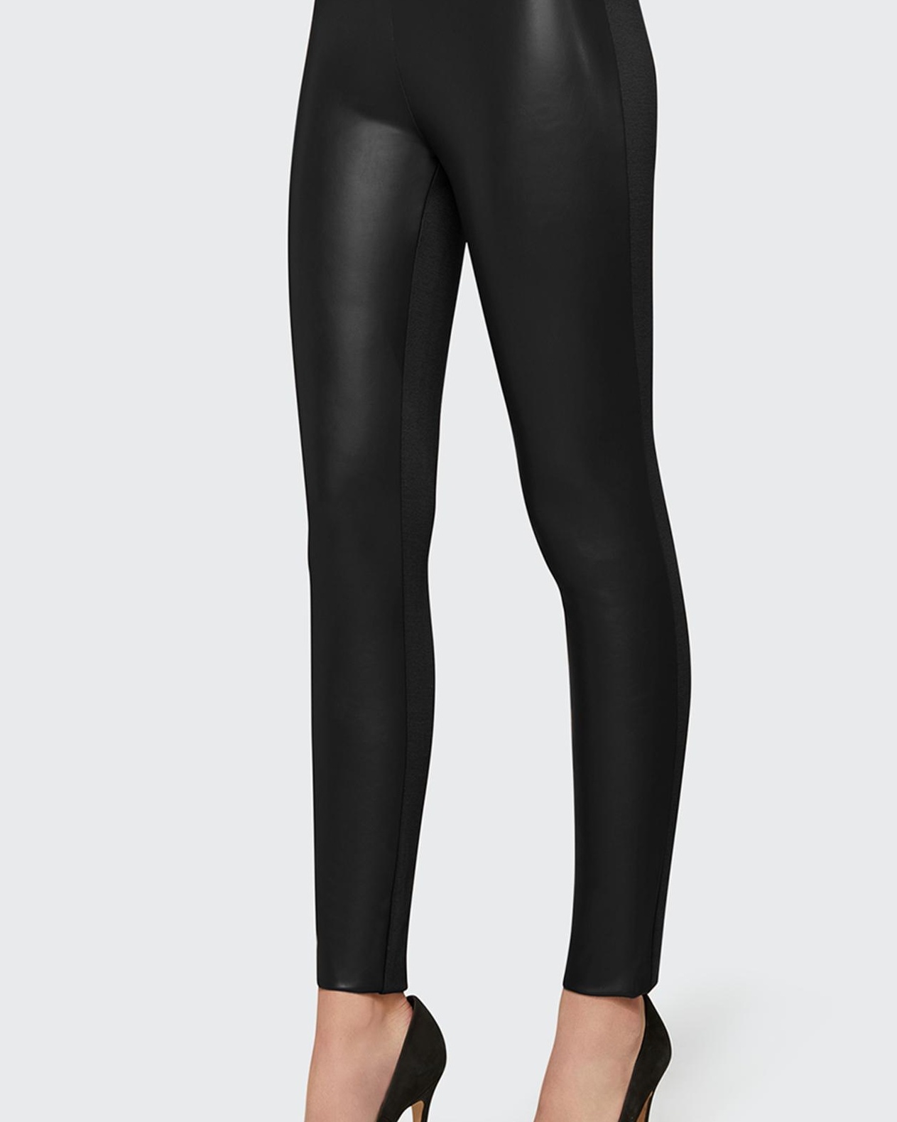 Jo Mixed-Media Leggings