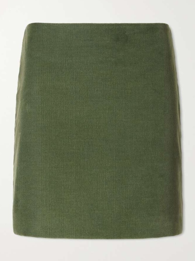 Coci cotton-corduroy mini skirt