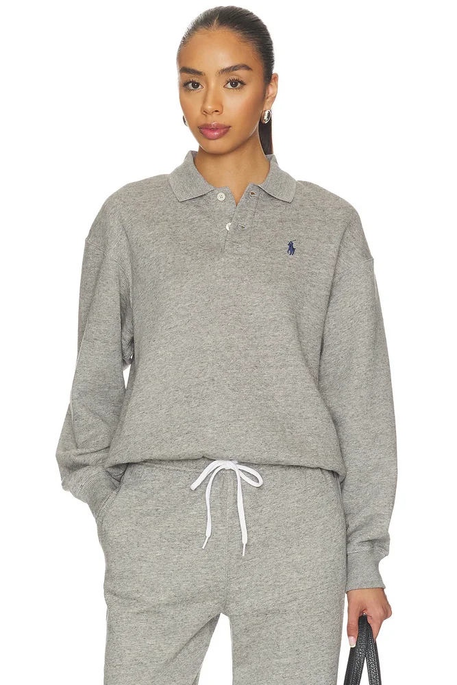Arctic Fleece Polo Sweatshirt