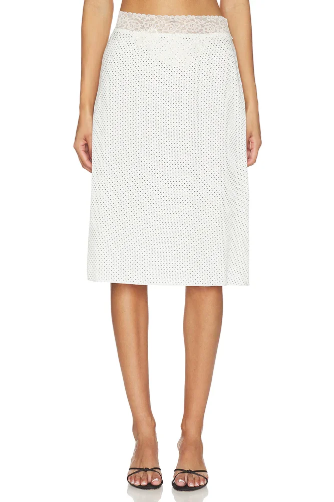 Laura Silk Midi Skirt
