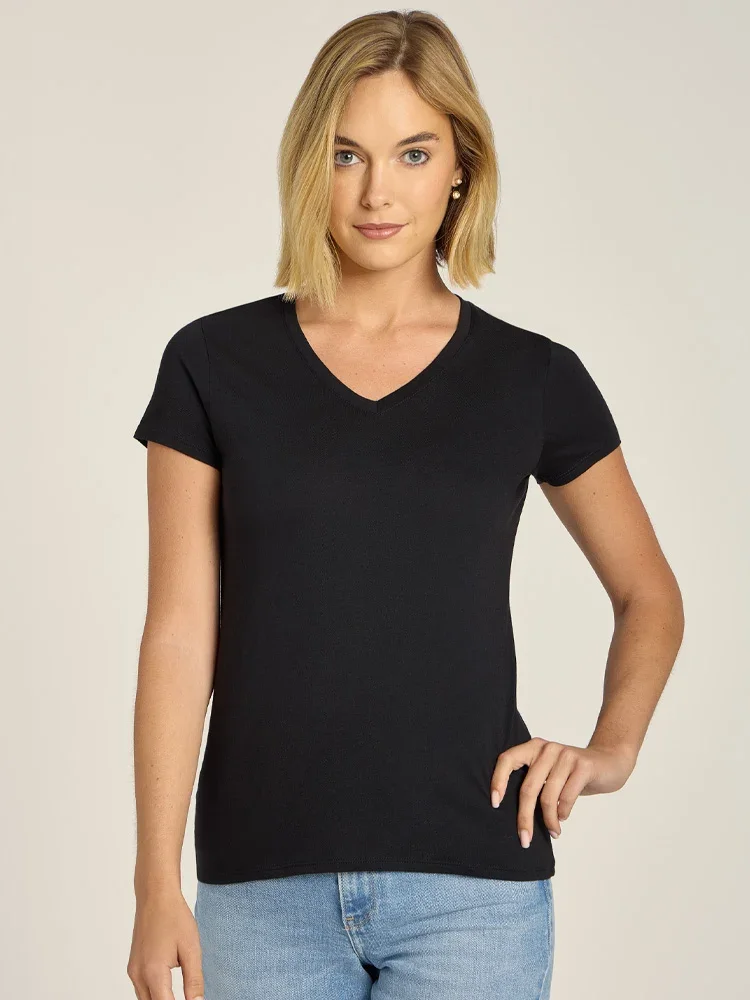 Mottandbow Fitted V-Neck Marcy Tee