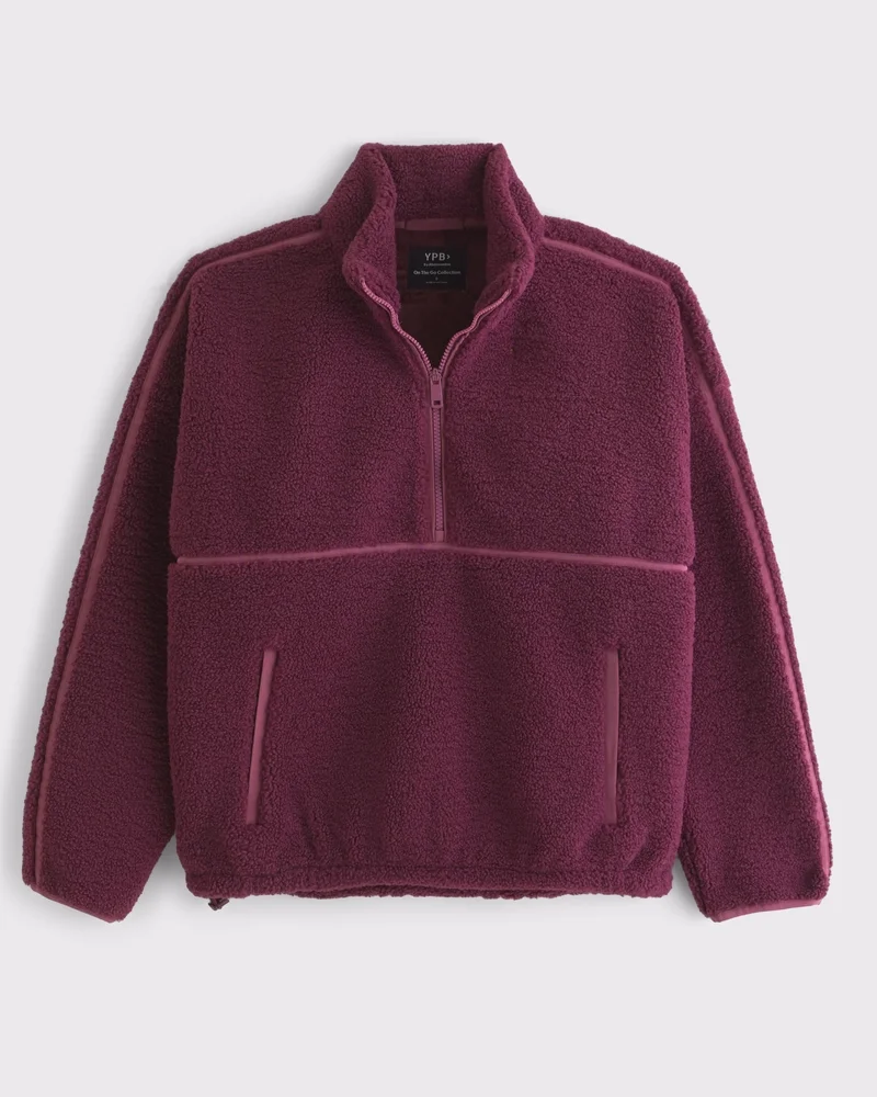 On The Go Sherpa Half-Zip Sweatshirt