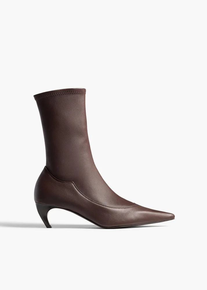 Valerie Mid-Calf Boot in Chocolate