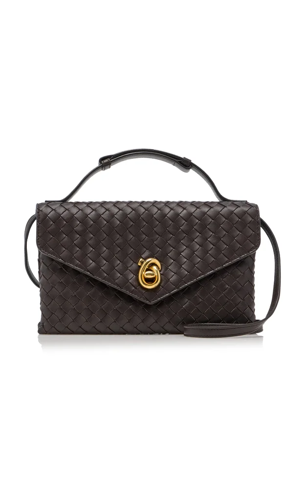 Knot-Lock Intecciato Leather Clutch
