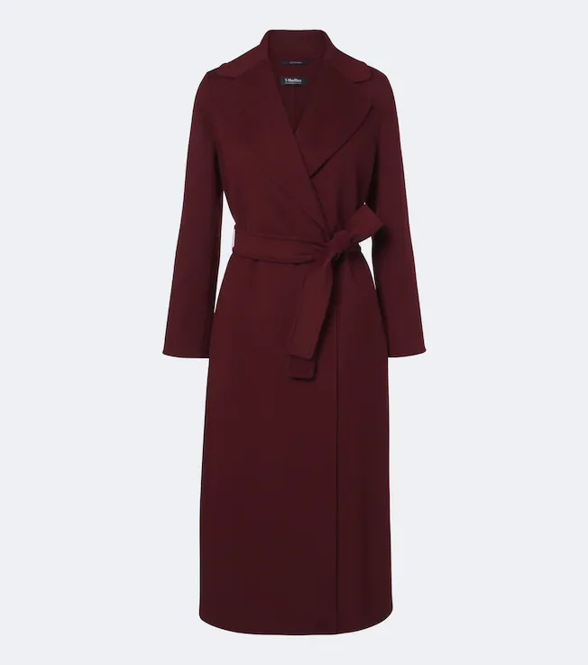 Wool wrap coat
