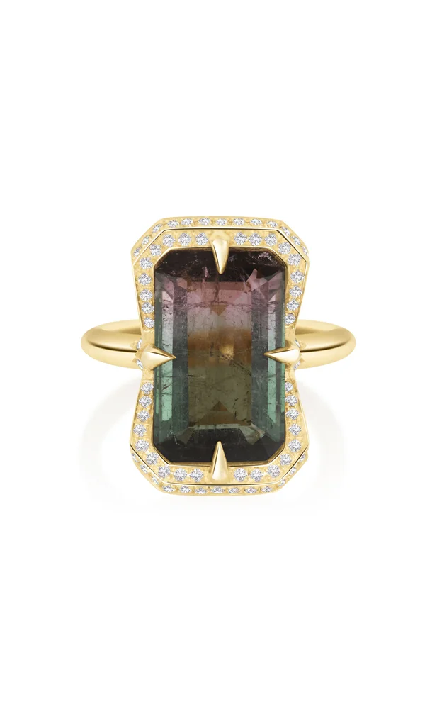 18K Yellow Gold Tourmaline Aurora Supreme Ring