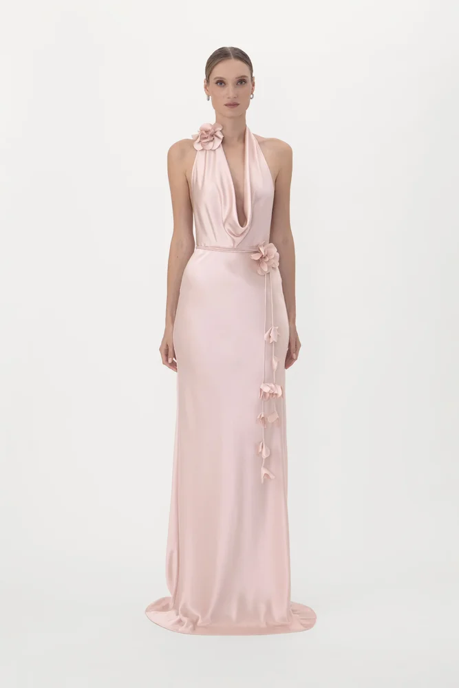 Delphine Satin Gown