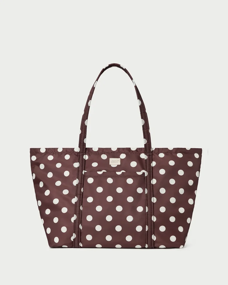 Dina Brown/Cream Travel Tote