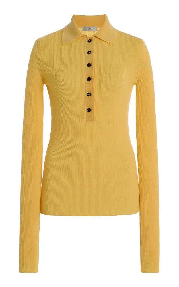 Georgia Wool Polo Top