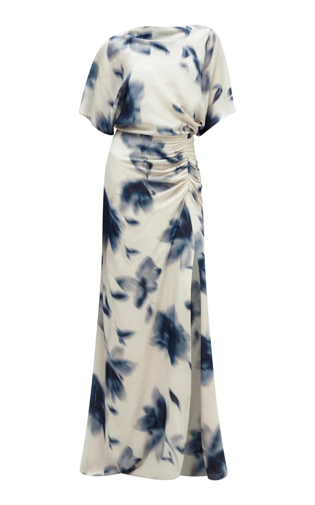 Floral-Print Gauze Dress
