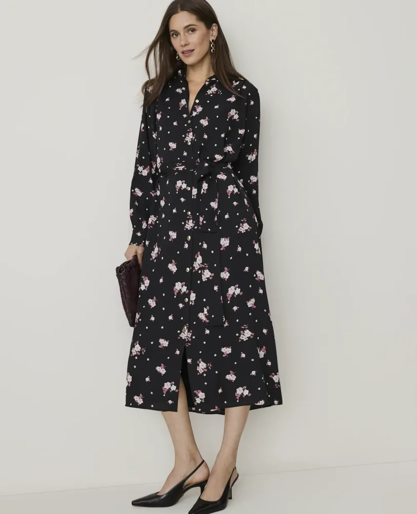 Floral Midi Shirtdress