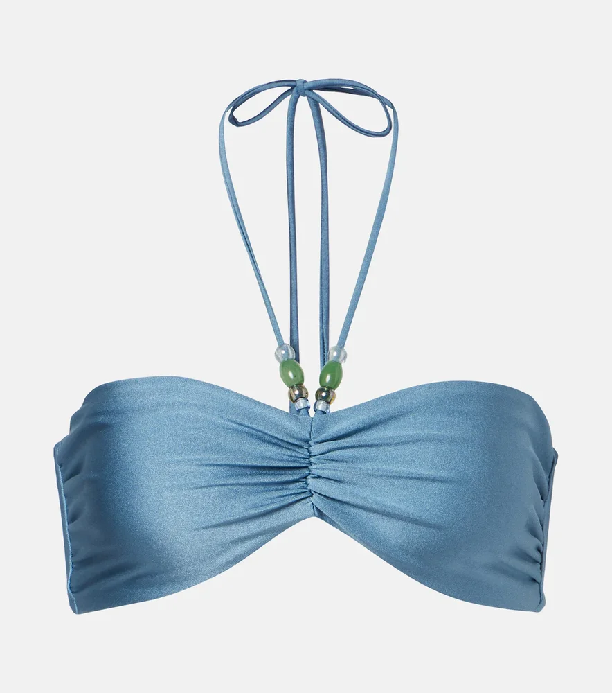 Zoe ruched bikini top