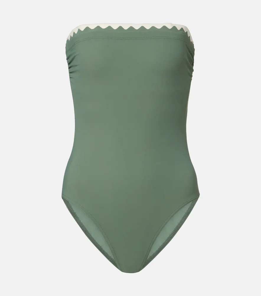 Lia scalloped bandeau swimsuit
